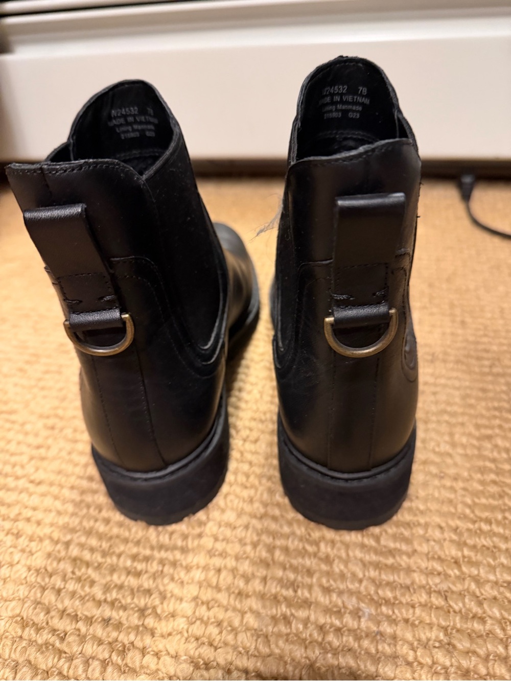 Cole Haan Black Leather Chelsea Boots - Picture 4 of 5